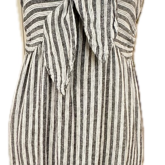 Who What Wear sundress in mattress ticking cotton print - Picture 3 of 10